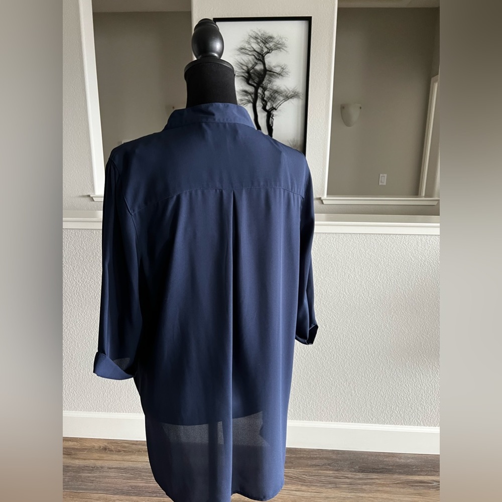 Lisa RINNA TWIST FRONT TOP WITH CAMI - SMALL - NAVY - Picture 2 of 6